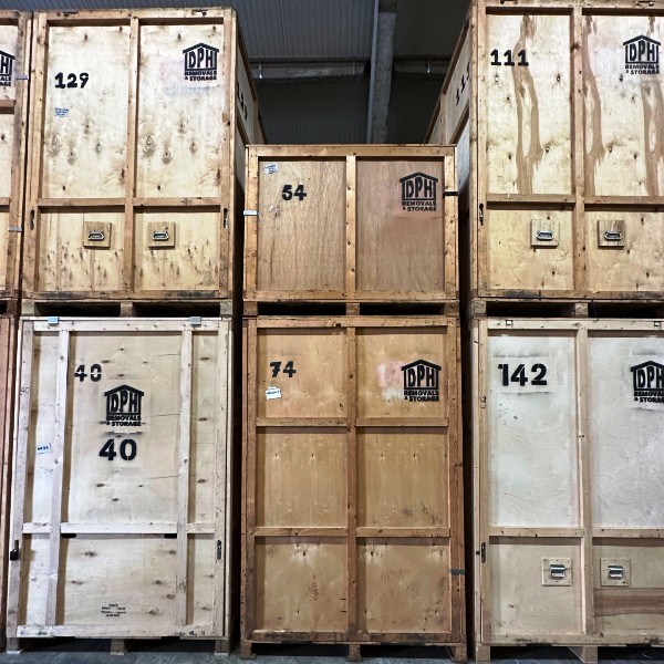 Manor Road Storage full size wooden crate